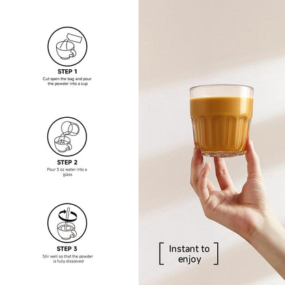 Collagen Peptide Milk Coffee - Rich in Premium Marine Fish Collagen Peptides, Multivitamins (B6/B12/C/E) and Prebiotics, Instant Milk Coffee with Creamer for Skin, Antioxidant, Aging and Gut Health - Maple Wellness Supplements