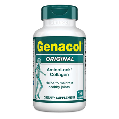 Collagen Peptides Joint Supplements for Men & Women by Genacol | Exclusive Hydrolyzed Collagen Pills | Helps Maintain Healthy Joints | Colageno Hidrolizado | Genacol Original 180 Capsules - Maple Wellness Supplements
