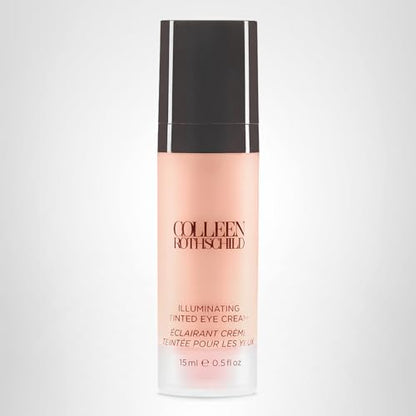 COLLEEN ROTHSCHILD Illuminating Tinted Eye Cream | Instant Brightening Effect | Nourishes & Targets Dark Circles | With Hyaluronic Acid, Caffeine, Pearlized Pigments & Peptides (0.5 fl oz) - Maple Wellness Supplements