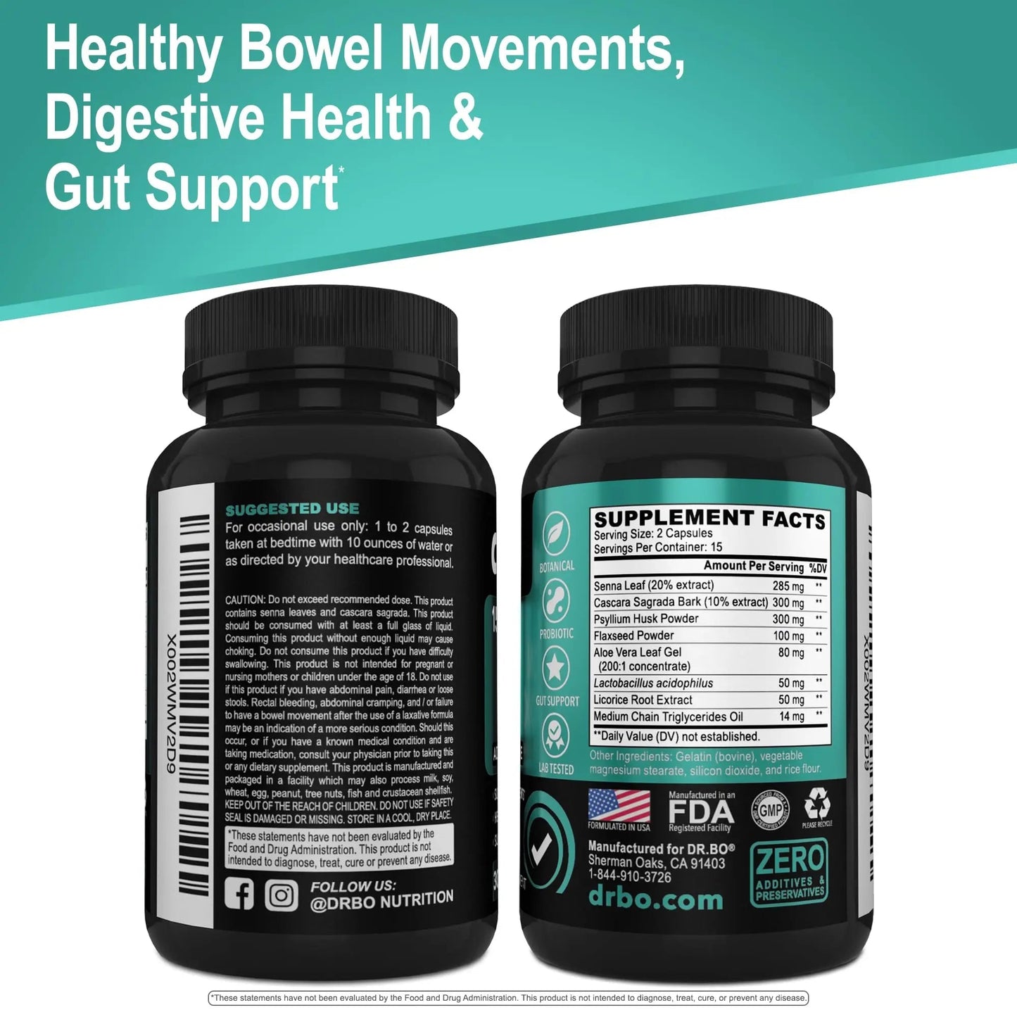 Colon Cleanser Detox for Weight Flush - 15 Day Intestinal Cleanse Pills & Probiotic - Fast Natural Laxative for Constipation Relief - Bowel Movement Supplements for Stomach Bloating, Gut Loss Support - Maple Wellness Supplements