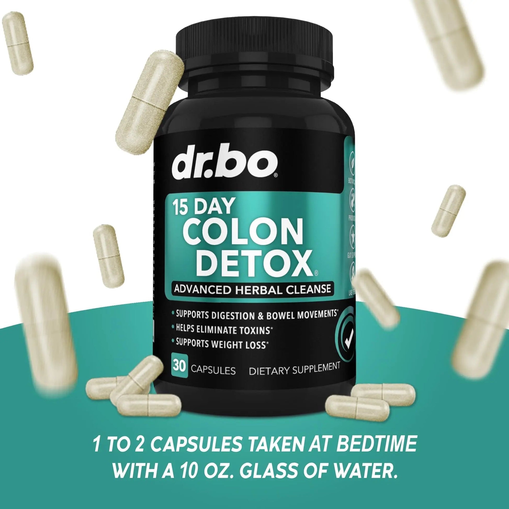 Colon Cleanser Detox for Weight Flush - 15 Day Intestinal Cleanse Pills & Probiotic - Fast Natural Laxative for Constipation Relief - Bowel Movement Supplements for Stomach Bloating, Gut Loss Support - Maple Wellness Supplements