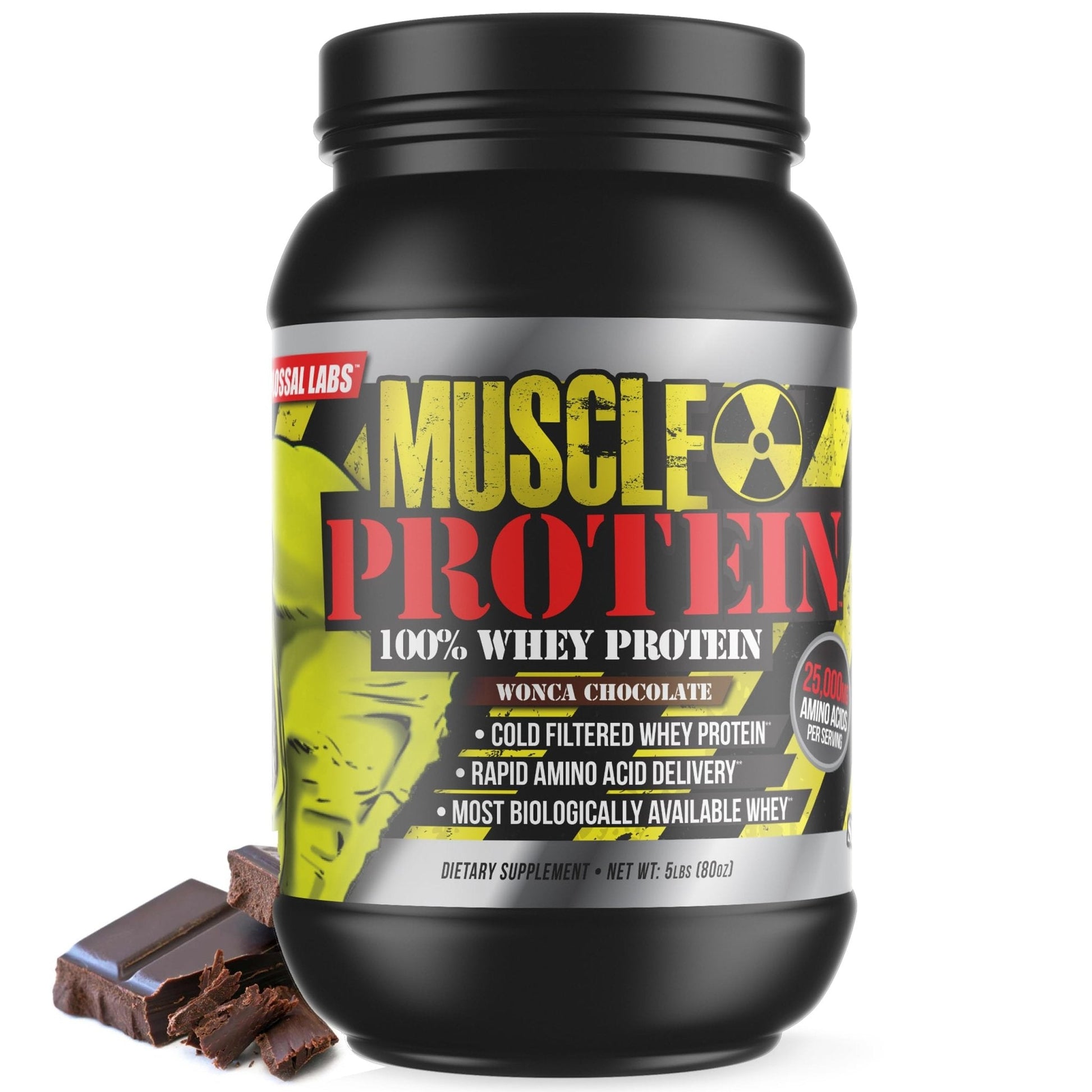 COLOSSAL LABS Whey Protein Powder [15 lbs/Pack of 1]– Chocolate Protein, Cold Filtered - Maple Wellness Supplements