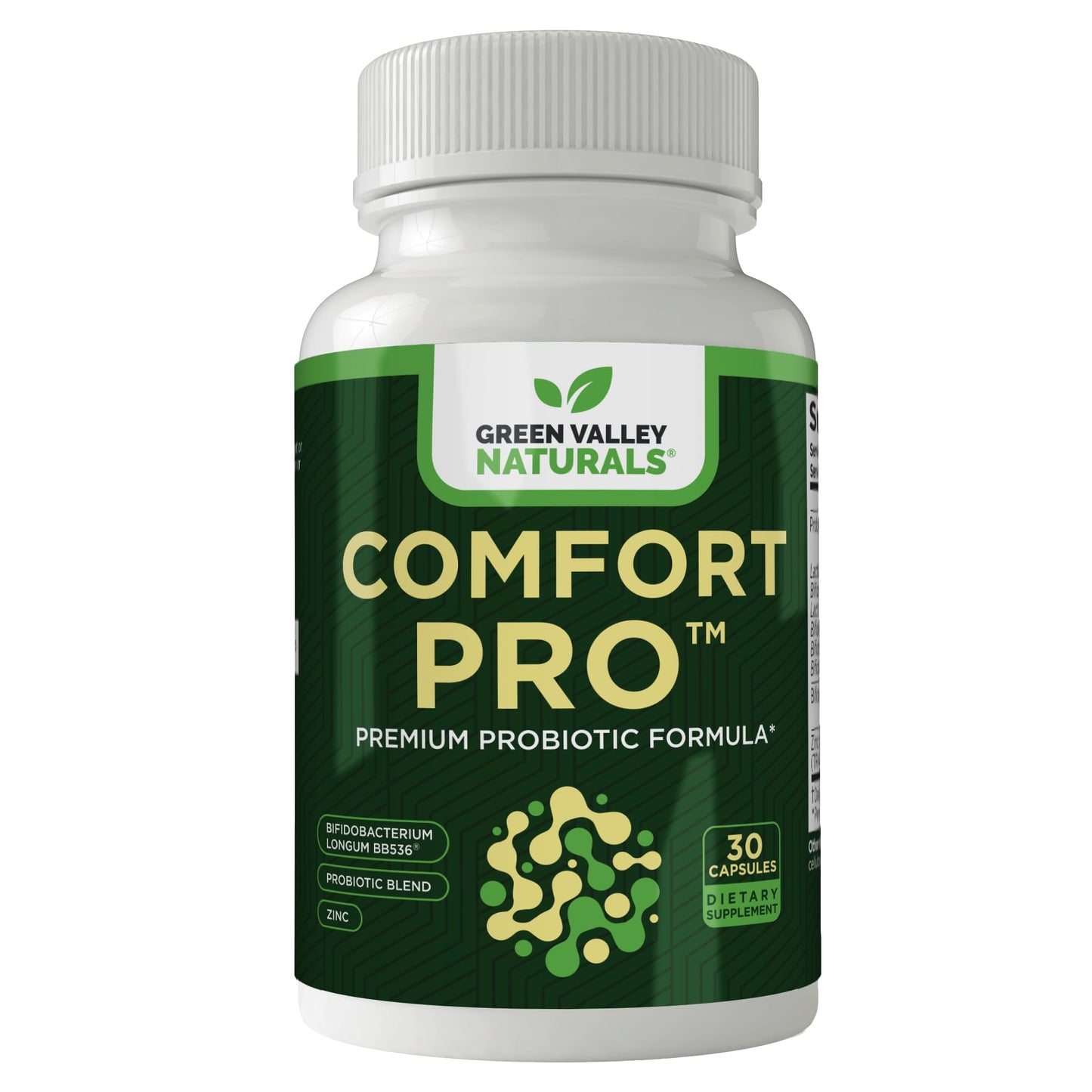 ComfortPro™ Daily Probiotics for Digestive Health | Constipation Relief & Bloating Support for Women & Men | Gut Cleanse with Zinc | Helps Reduce Gas & Promotes Digestive Regularity | Valley Formula - Maple Wellness Supplements
