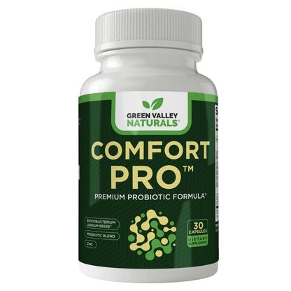ComfortPro™ Daily Probiotics for Digestive Health | Constipation Relief & Bloating Support for Women & Men | Gut Cleanse with Zinc | Helps Reduce Gas & Promotes Digestive Regularity | Valley Formula - Maple Wellness Supplements