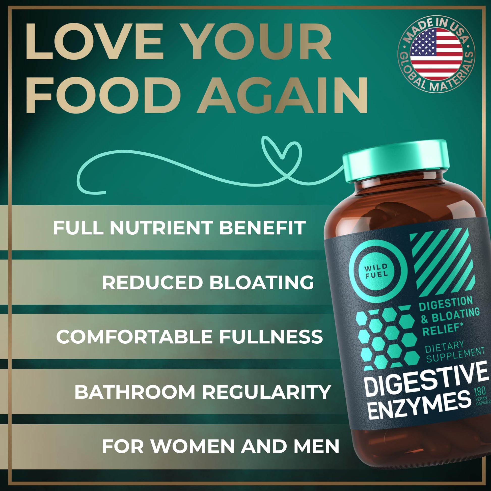 Complete Digestive Enzymes for Women & Men - 800mg Vegan Digestive Enzymes and Probiotics Prebiotics - Bloating Support, Gut Health & Digestion Supplement - Maple Wellness Supplements