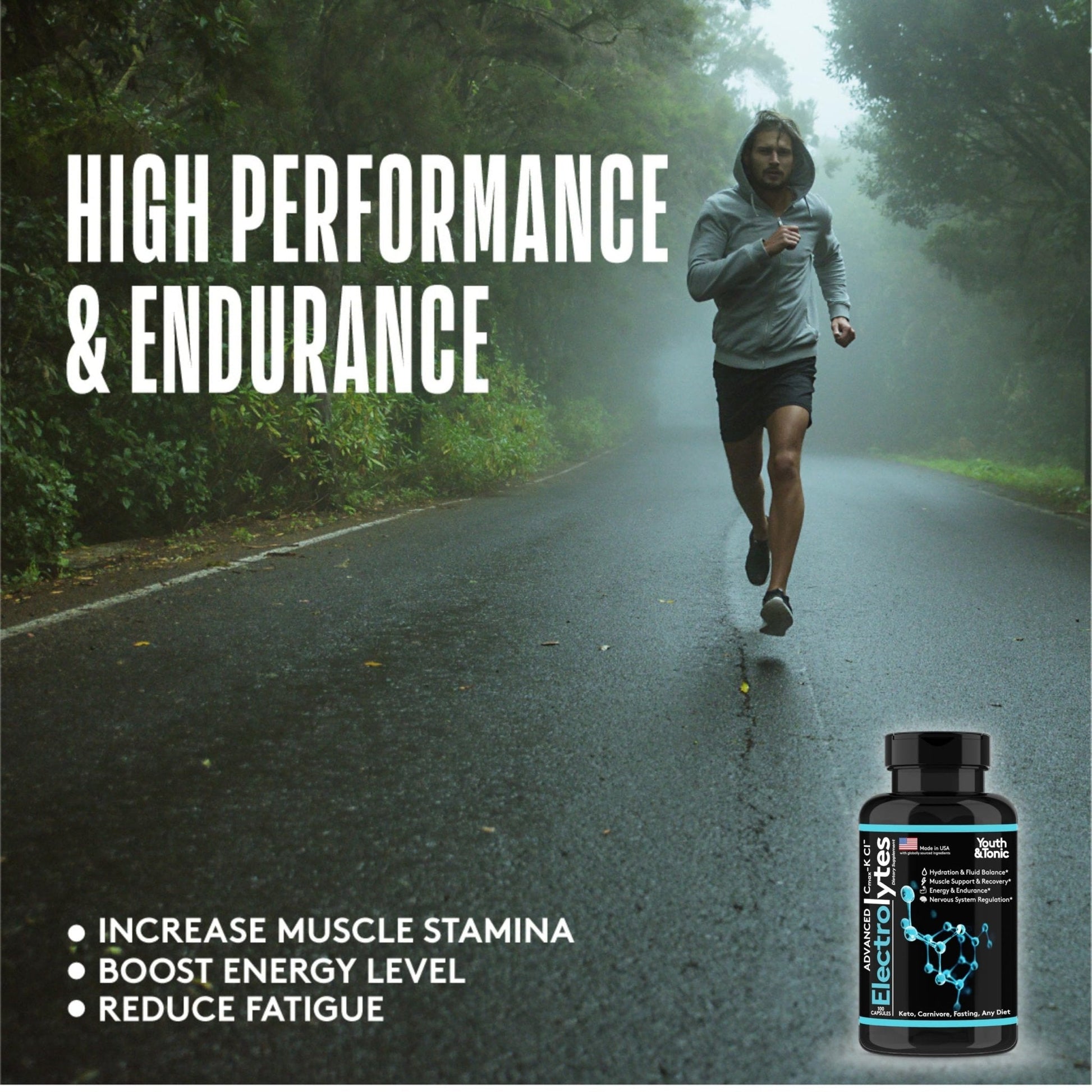 Complete Electrolyte Supplement Pills High Absorption | Cmax Potassium Chloride Magnesium Sodium Calcium Zinc | Boost Endurance Muscle Recovery Mental Focus | Salt Electrolytes Tablets | Keto Friendly - Maple Wellness Supplements