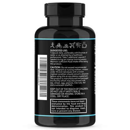 Complete Electrolyte Supplement Pills High Absorption | Cmax Potassium Chloride Magnesium Sodium Calcium Zinc | Boost Endurance Muscle Recovery Mental Focus | Salt Electrolytes Tablets | Keto Friendly - Maple Wellness Supplements