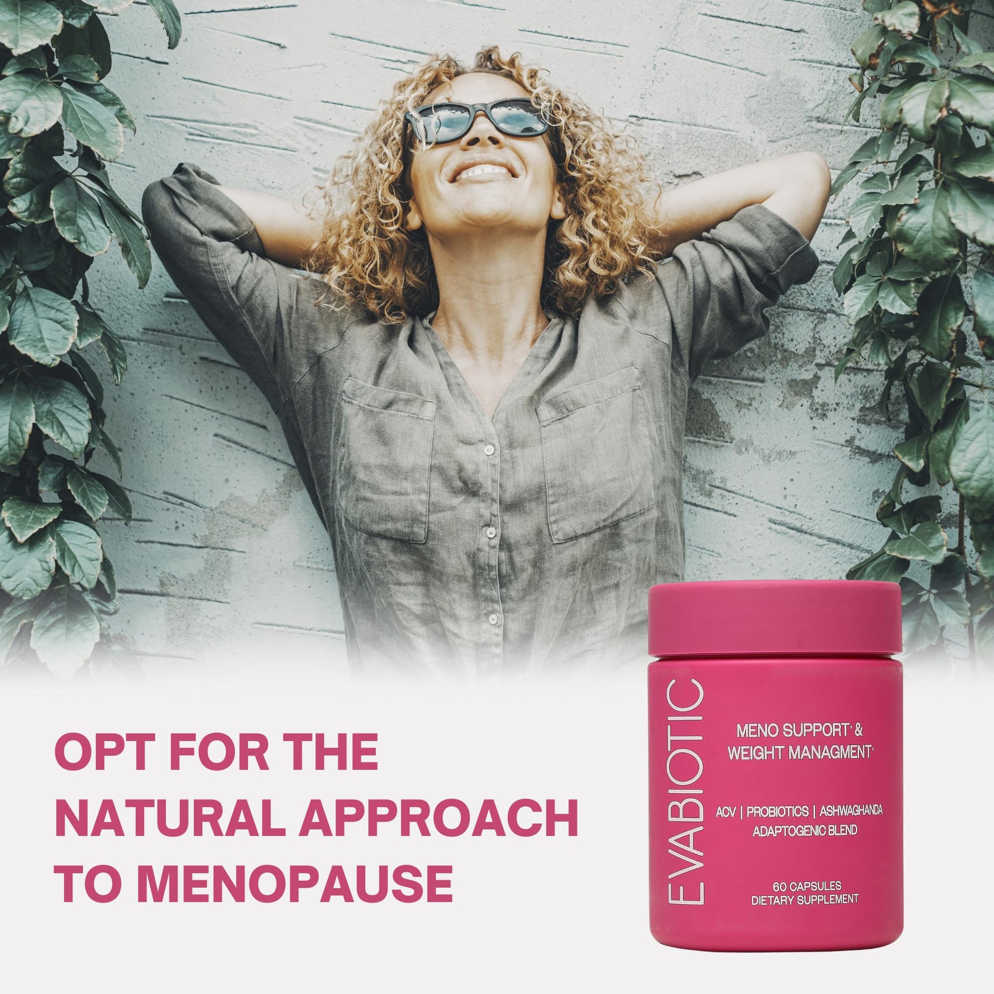 Complete Menopause Vitamins - Ashwaghanda, Probiotics, ACV for Weight Management, Hot Flashes, Night Sweats, Bloat, Hormone Balance - Vegan 60 Caps Menopause Supplements for Women Non-GMO - Maple Wellness Supplements