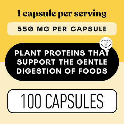 Complete Natural Products Digestive Enzyme Capsules, 550mg, 100ct | Plant-Based Formula - Maple Wellness Supplements
