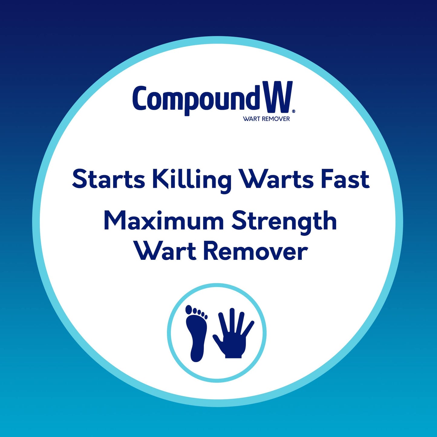 Compound W Wart Remover Maximum Strength One Step Pads with Salicylic Acid, 14 Medicated Pads - Maple Wellness Supplements