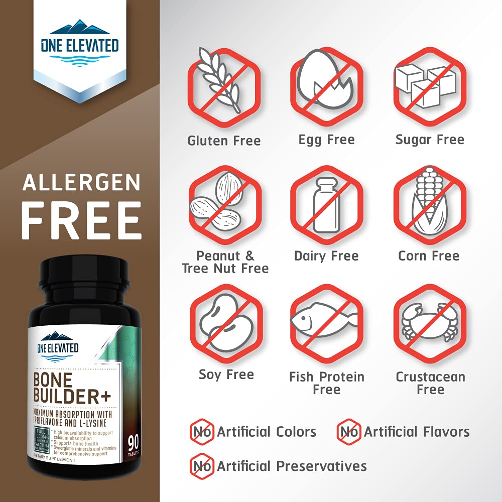 Comprehensive Bone Builder Calcium Supplement. Formulated with Highest Grade Calcium -Carbonate/Hydroxyapatite/Citrate, Magnesium, Zinc, D3. Works in Sync for Optimum Bone Health and Bone Strength. - Maple Wellness Supplements