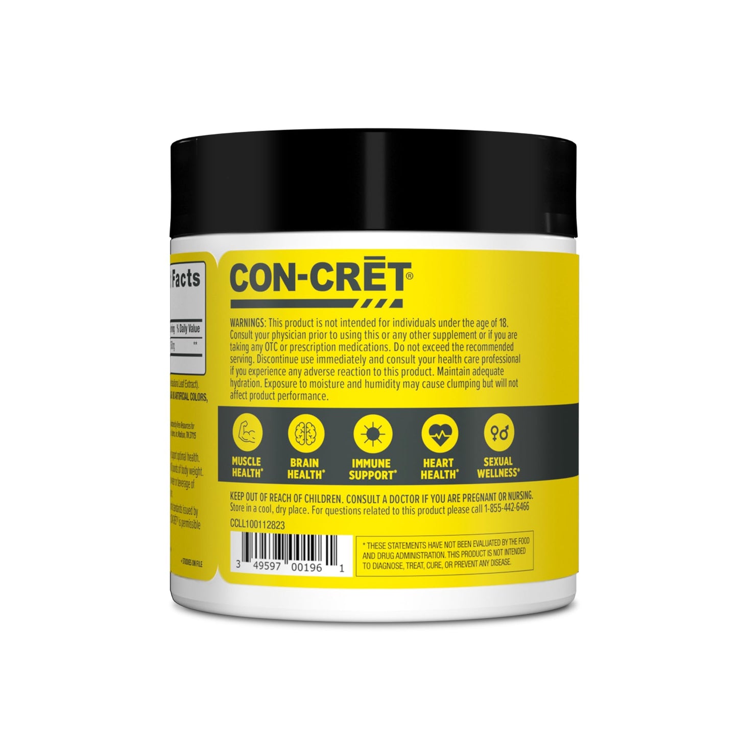 CON-CRET Creatine HCl Powder | Muscle, Cognitive, Cellular Energy Support | No Bloating or Cramps - Maple Wellness Supplements