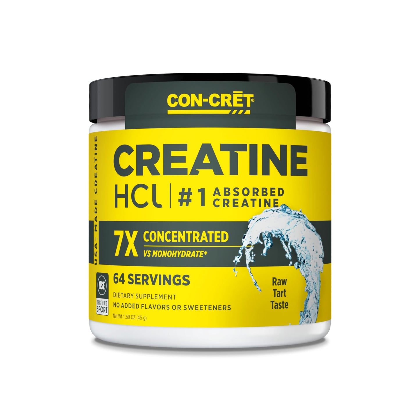 CON-CRET Creatine HCl Powder | Muscle, Cognitive, Cellular Energy Support | No Bloating or Cramps - Maple Wellness Supplements