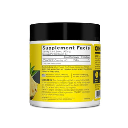 CON-CRET Creatine HCl Powder | Supports Muscle, Cognitive, and Immune Health - Maple Wellness Supplements