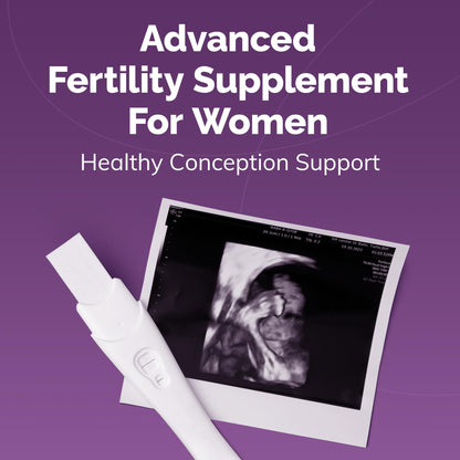 CONCEIVE PLUS Womens Fertility Support – Prenatal Multivitamin for Trying to Get Pregnant – Conception Blend, Hormonal Balance, Folate, Zinc, Thiamin, Riboflavin, Biotin – Non-GMO, Vegan – 30 Days - Maple Wellness Supplements