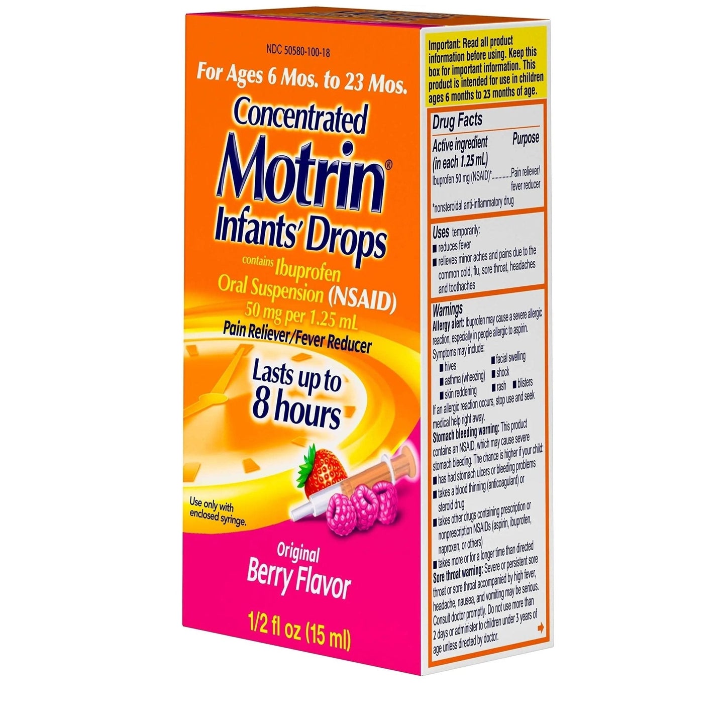 Concentrated Motrin Aspirin, 0.5 Fluid Ounce - Maple Wellness Supplements