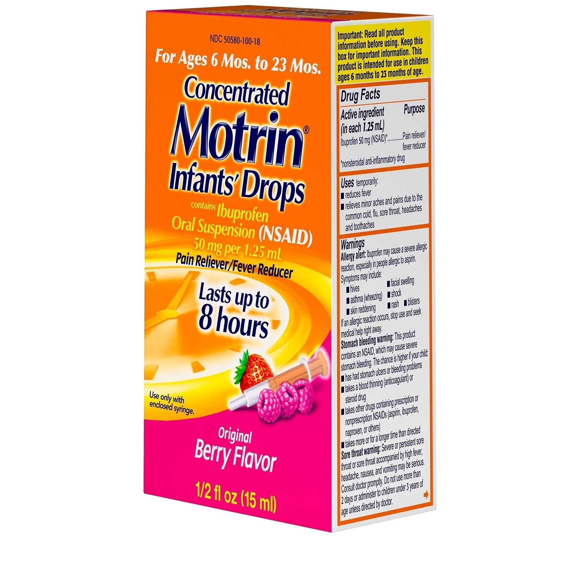 Concentrated Motrin Aspirin, 0.5 Fluid Ounce - Maple Wellness Supplements