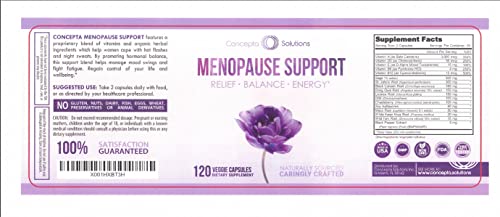 Concepta Solutions Menopause Support - Menopause Relief and Weight Management Support - for Hot Flashes, Night Sweats Relief and Energy - 120 Capsules - Made in USA - Maple Wellness Supplements