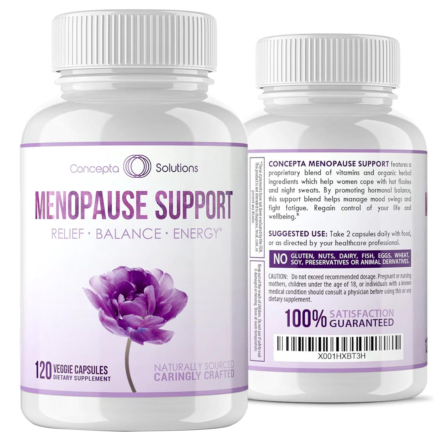 Concepta Solutions Menopause Support - Menopause Relief and Weight Management Support - for Hot Flashes, Night Sweats Relief and Energy - 120 Capsules - Made in USA - Maple Wellness Supplements