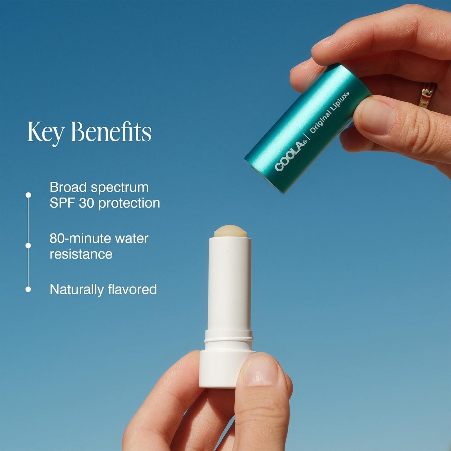 COOLA Organic Liplux Lip Balm and Sunscreen with SPF 30, Dermatologist Tested Lip Care for Daily Protection - Maple Wellness Supplements