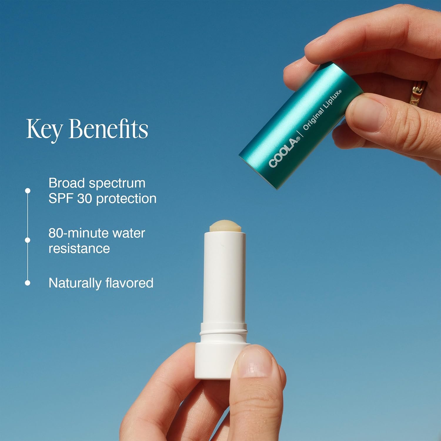 COOLA Organic Liplux Lip Balm and Sunscreen with SPF 30, Dermatologist Tested Lip Care for Daily Protection - Maple Wellness Supplements