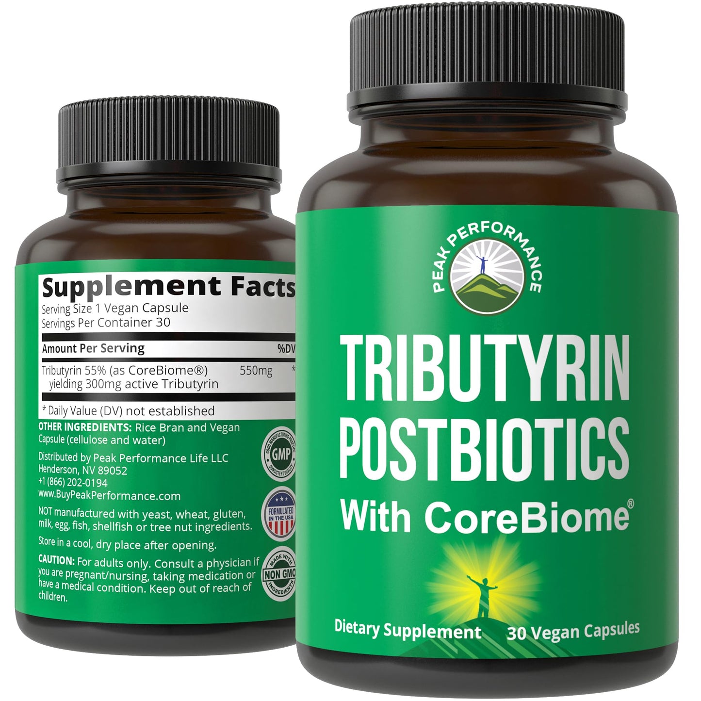 CoreBiome Tributyrin Postbiotic Supplement Clinically Tested for Gut Health. More Effective Than Sodium Butyrate Capsules. High Bioavailability Post Biotics for Digestive, Leaky Gut, Colon, Microbiome - Maple Wellness Supplements