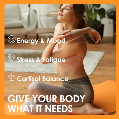 Cortisol Drink Powder - Natural Cortisol Supplements for Ashwagandha, L-Theanine, Turmeric Root, Black Pepper Extract, Relaxation, Focus, Mental Clarity - Maple Wellness Supplements