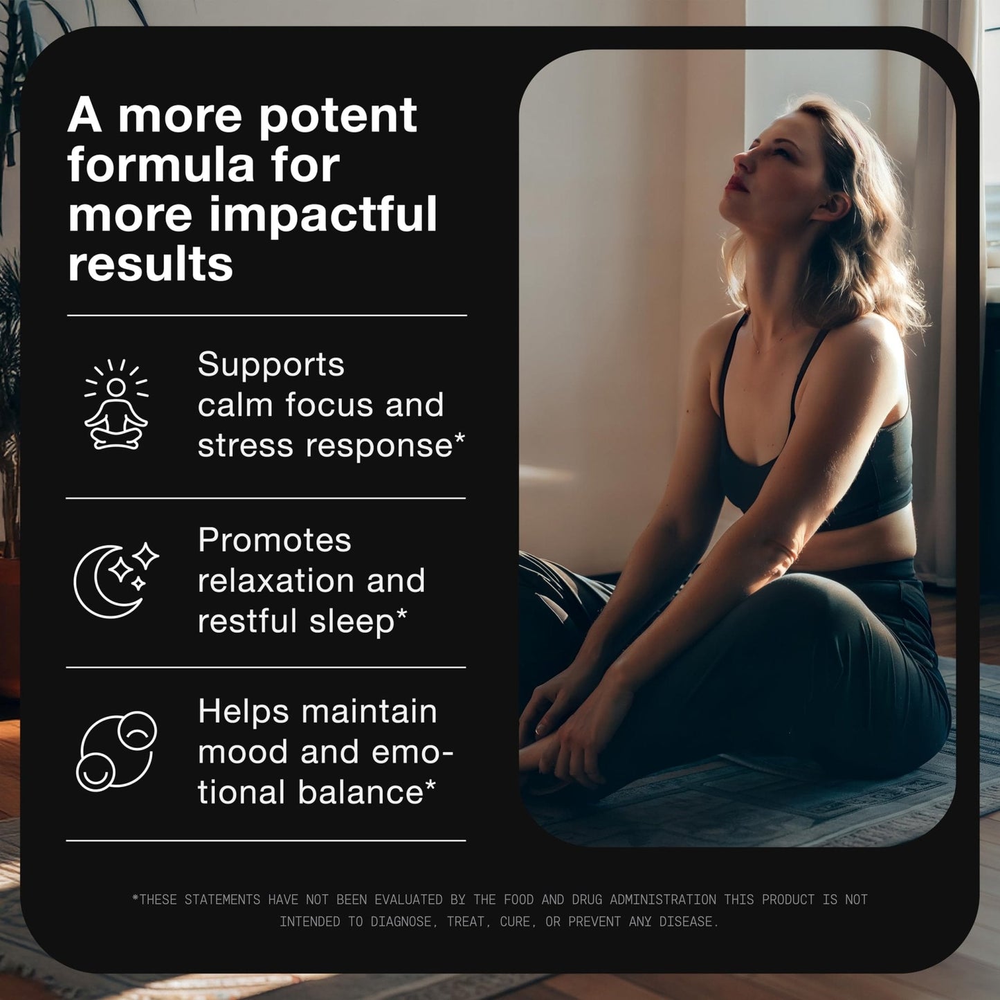 Cortisol Supplement for Women and Men — Calm, Balanced-Strength 5-in-1 Non-Drowsy, Third-Party Tested with Magnesium Glycinate, Ashwagandha, L-Theanine, Phosphatidylserine, Rhodiola — 120 Capsules - Maple Wellness Supplements