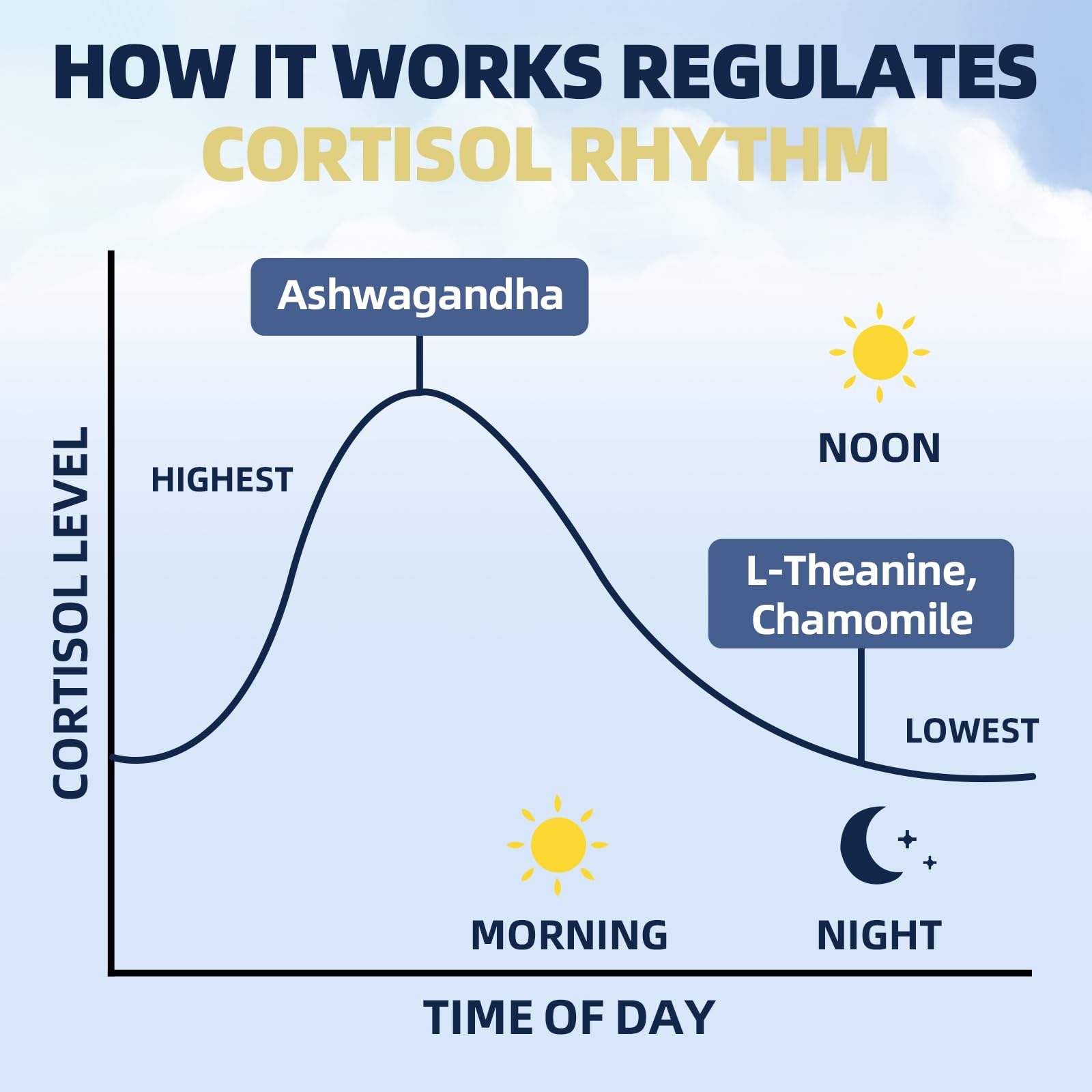 Cortisol Supplements for Women & Men,High Cortisol Reducer, Manager, Detox, Lower and Control,with Magnesium, Ashwagandha,Rhodiola, L-Theanine for Mood,Focus,Sleep - Maple Wellness Supplements