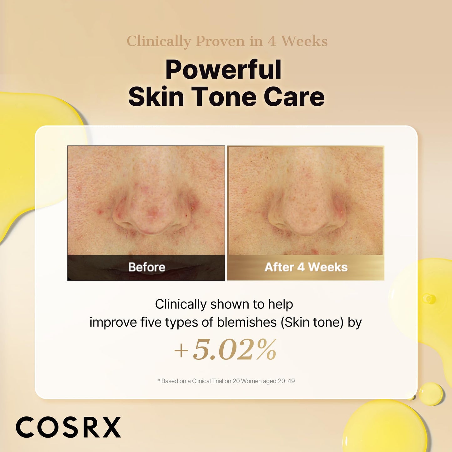 COSRX Advanced Pure Vitamin C 23% Serum with Vitamin E & Glutathione, Korean Vitamin C Serum for Fine Lines, Uneven Skin Tone & Dull Skin, 0.7oz, Korean Skin Care, Mothers Day Gifts for Mom & Wife - Maple Wellness Supplements