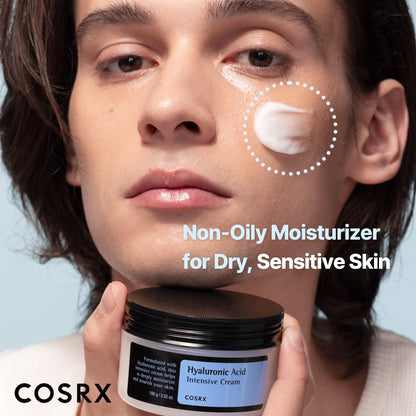 COSRX Hyaluronic Acid Moisturizing Cream, Long-lasting Hydration, Rich Moisturizer for Sensitive Skin 3.52 oz / 100g - Maple Wellness Supplements