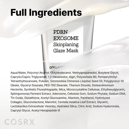 COSRX PDRN EXOSOME Glaze Wrapping Mask with SALMON DNA PDRN, Easy Peel-Off Overnight Mask for Glass Skin, Firmness - Maple Wellness Supplements