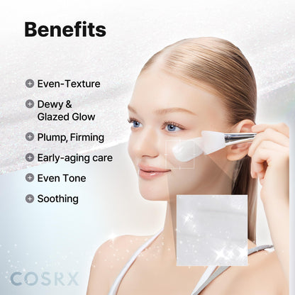 COSRX PDRN EXOSOME Glaze Wrapping Mask with SALMON DNA PDRN, Instant Glow, Easy Peel-Off Overnight Mask for Glass Skin, Firmness, Elasticity & Skin Texture Care, Mothers day gift, Korean Skin Care - Maple Wellness Supplements
