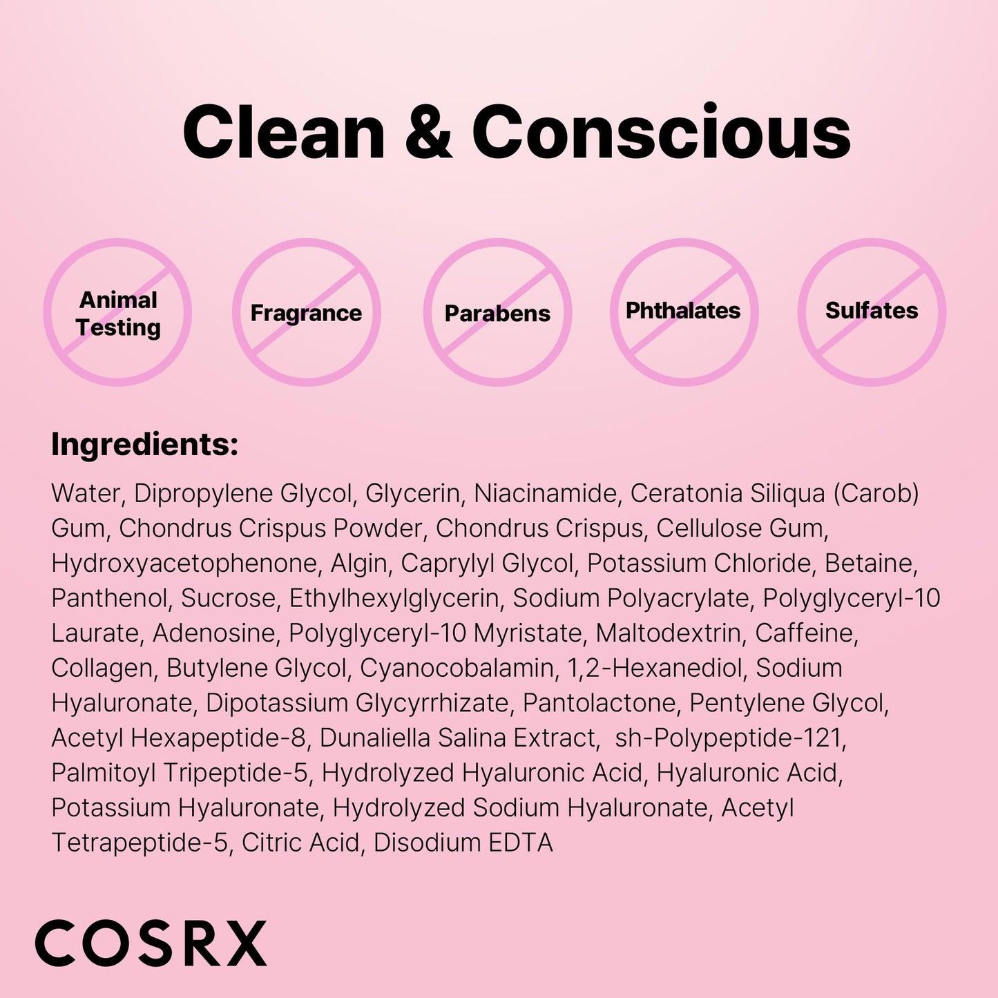 COSRX Pink Peptides Collagen Hydrogel Eye Patch for Puffy Eyes and Dark Circles, Under Eye Mask, 60 Under Eye Patches, Korean Skin Care - Maple Wellness Supplements