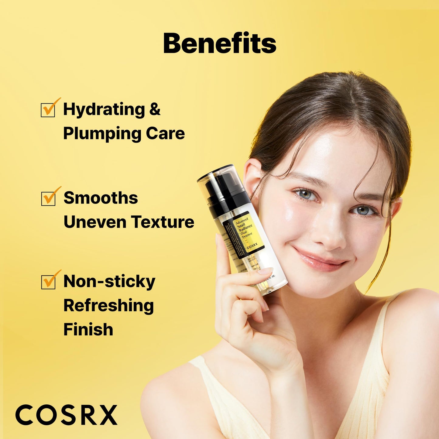 COSRX Snail Mucin 74% + Niacinamide 5% Dual Essence, Anti Aging Face Serum for Dull Skin, Sensitive Skin, Korean Skin Care, 2.70 fl.oz / 80ml - Maple Wellness Supplements