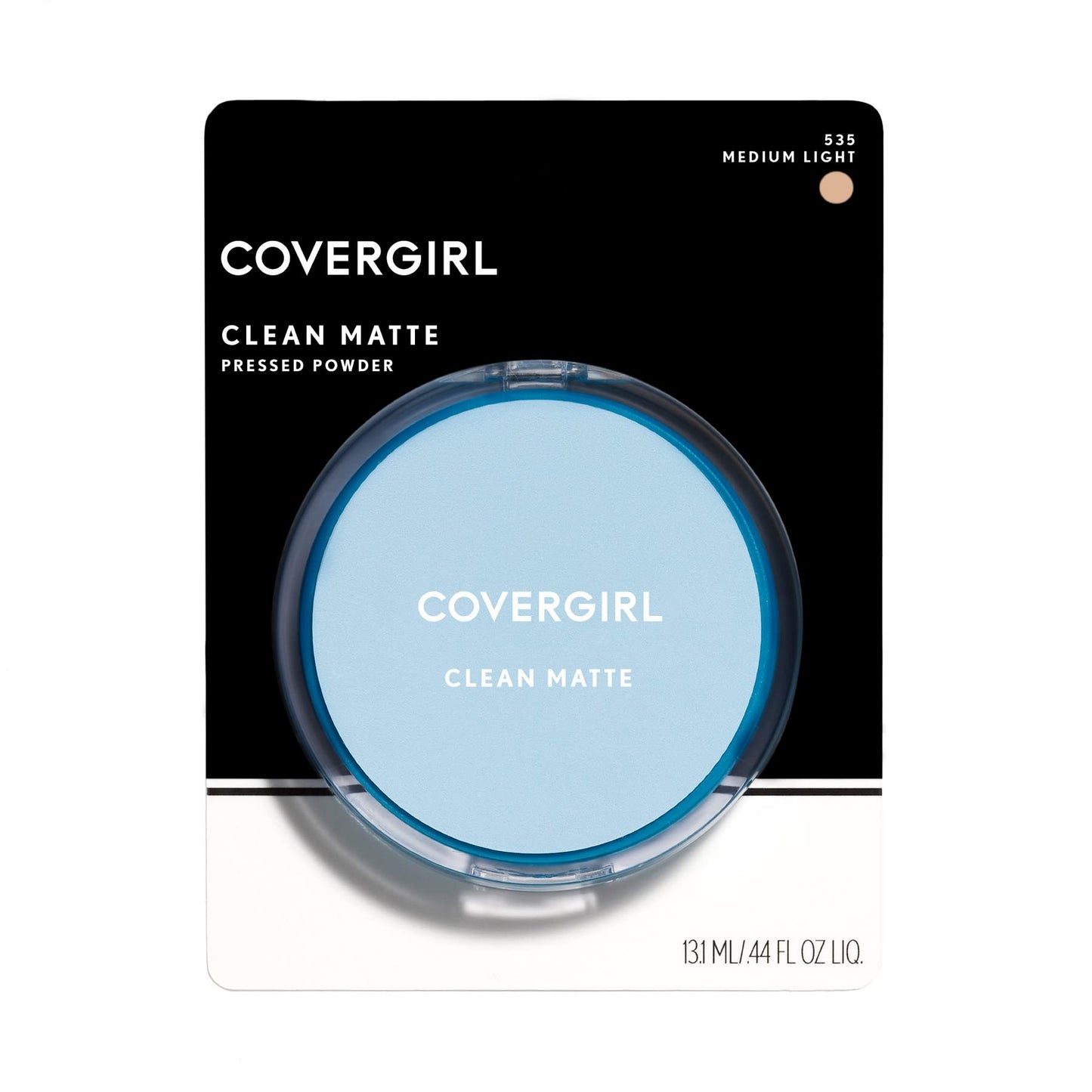 COVERGIRL Clean Matte Pressed Powder, Medium Light 535, 0.35 Oz, Pack of 1 (Packaging May Vary) - Maple Wellness Supplements