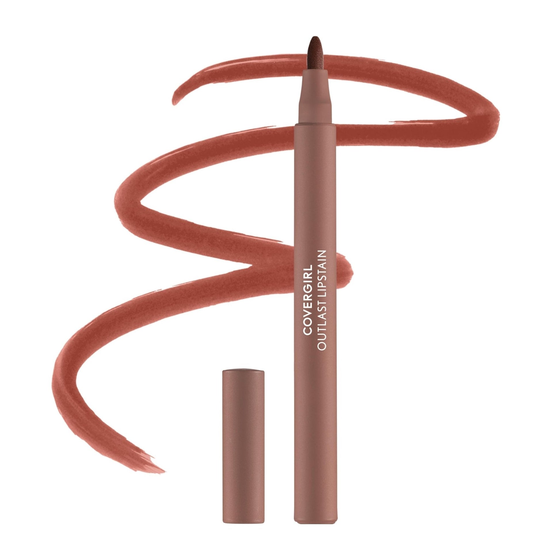 Covergirl Outlast Lipstain, 72 Iconic Darling, Smooth Application, Precise Pen-Like Tip, Transfer-Proof, Satin Stained Finish, Vegan Formula, 0.06oz - Maple Wellness Supplements