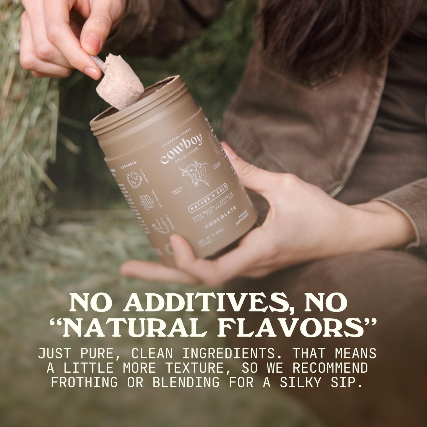 Cowboy - The Exclusive 1st Milking, Whole, Grass Fed Colostrum Supplement for Full Body Health - Sugar Free Bovine Colostrum Powder Packed with Bioactive(Vanilla & Chocolate) Nutrients - Maple Wellness Supplements