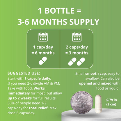 Cramp Defense® Leg Cramps Pills, Relief for All Muscle Cramps, Day and Night. Magnesium Supplement Capsules, 3-6 Month Supply. Non-Laxative - Maple Wellness Supplements