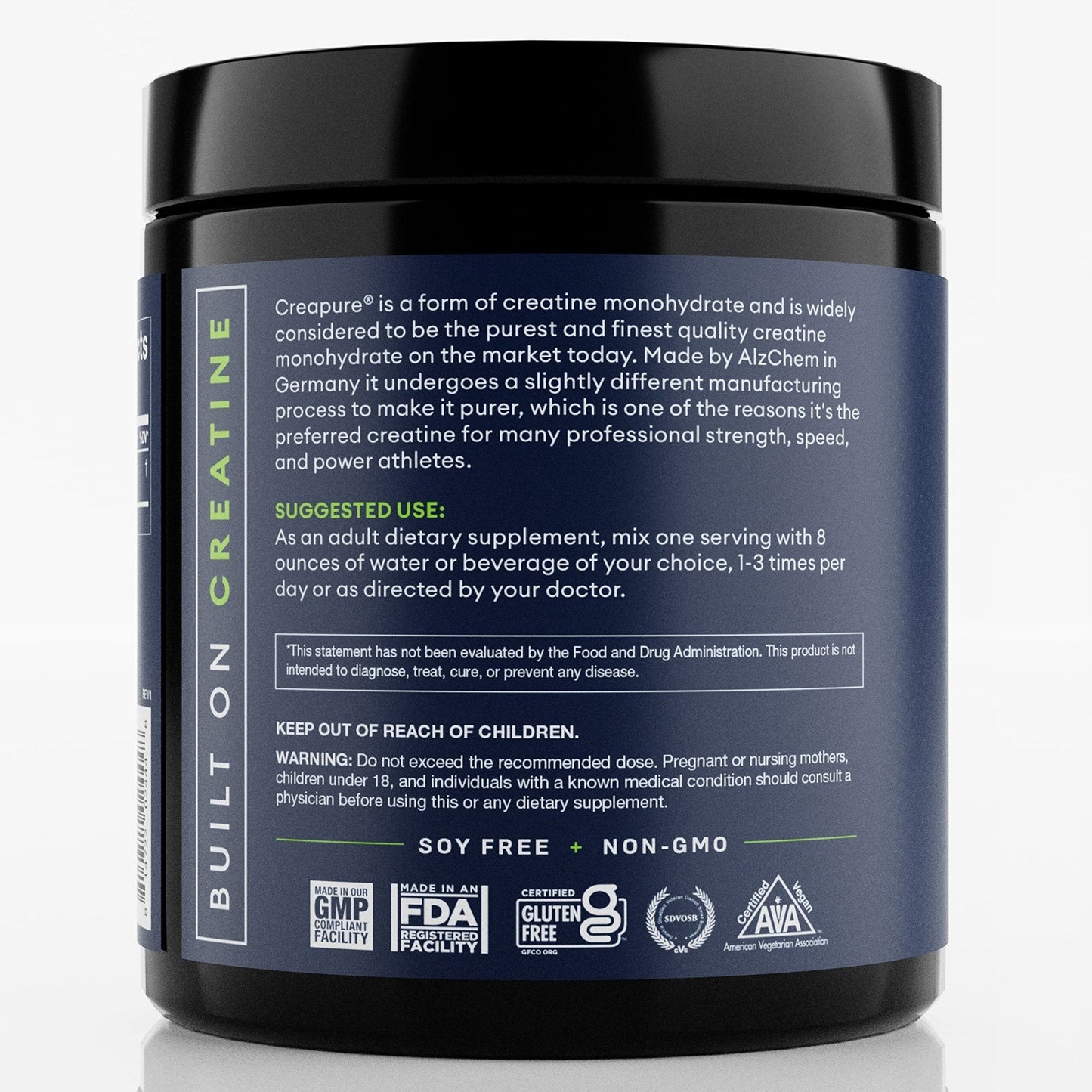 CREA SUPPS Premium Creapure Creatine Monohydrate Powder | Pure, Vegan, Keto - Maple Wellness Supplements