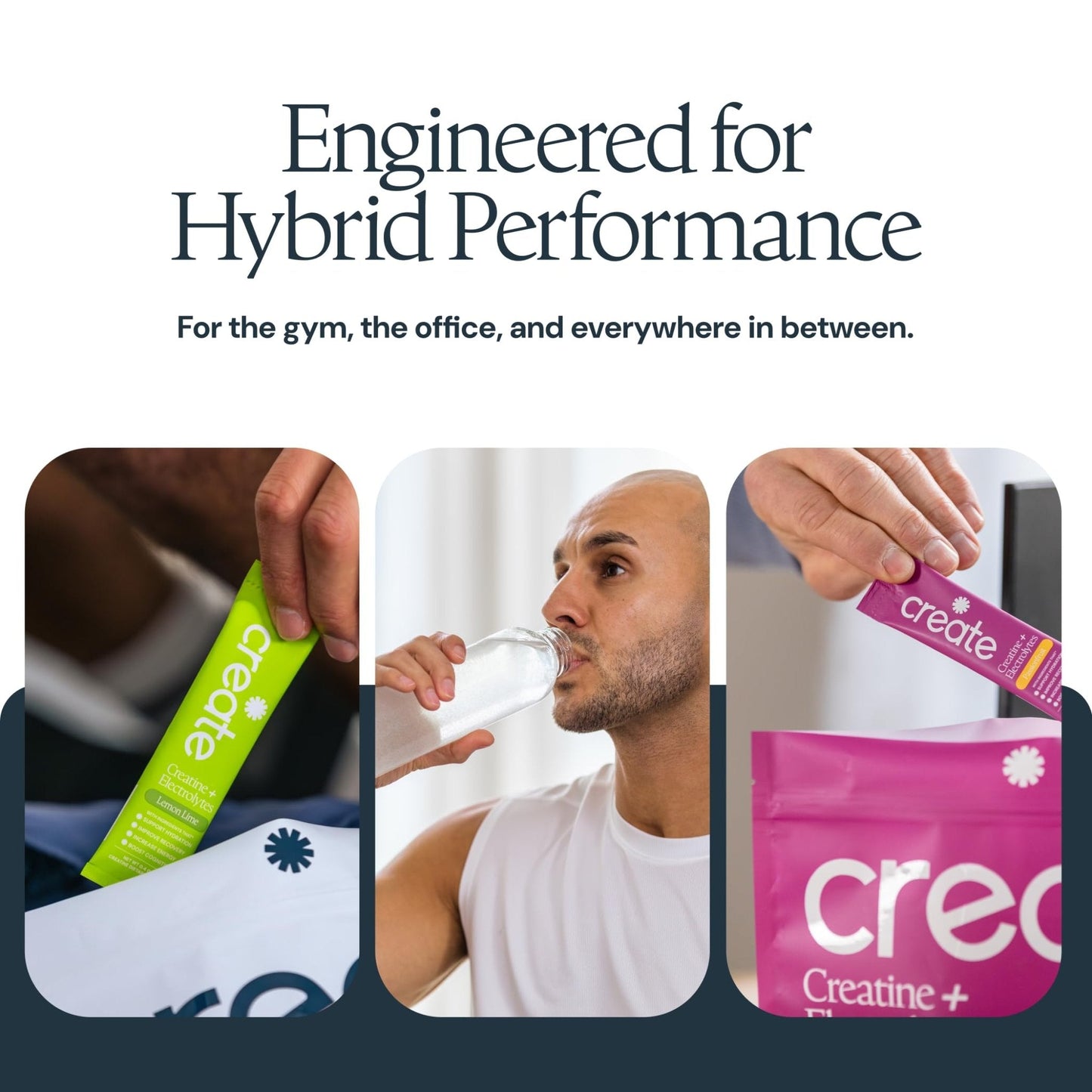Create Creatine + Electrolytes Mix - Creatine Monohydrate Stick Packs, Supports Energy and Hydration, NSF Certified for Sport, 30 Count, Variety Pack - Maple Wellness Supplements