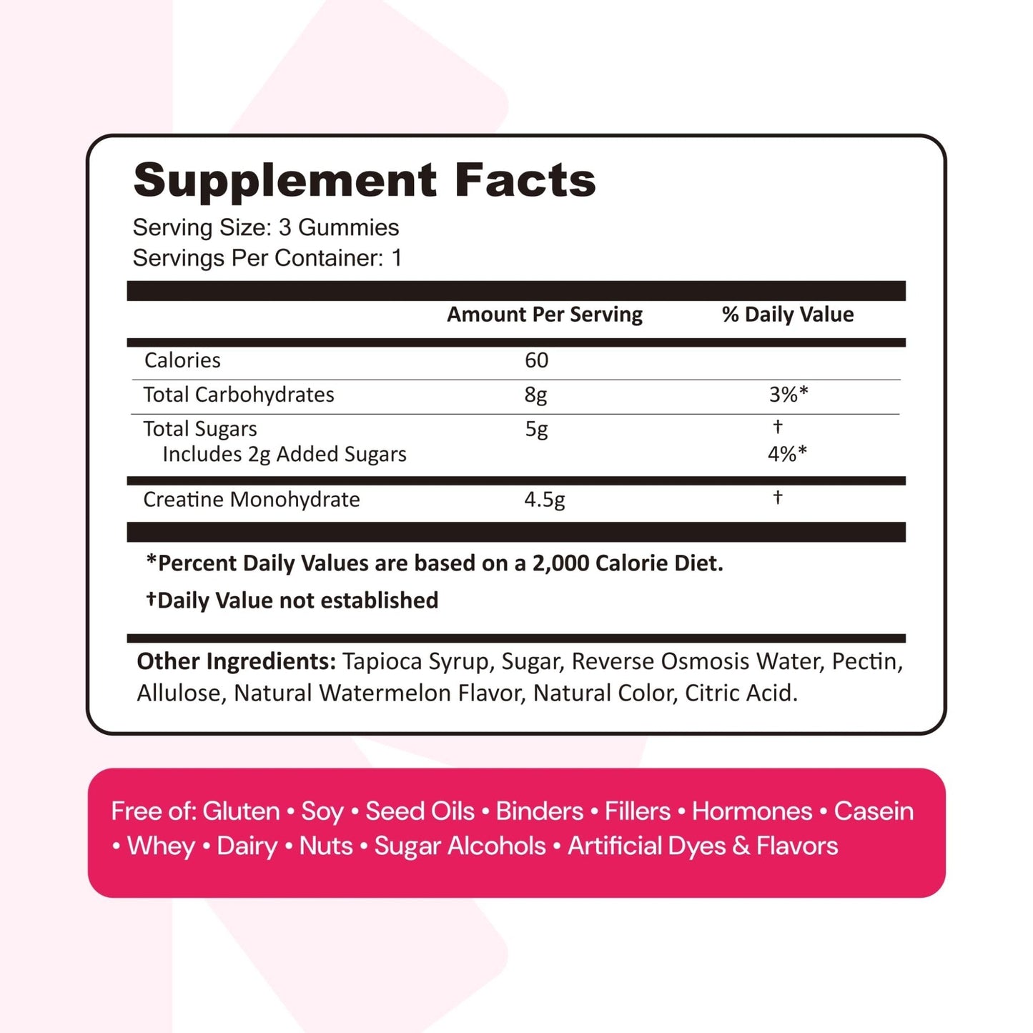 Create Creatine Monohydrate Gummies for Men & Women, Boost Focus, Strength, and Endurance, Anti-Melting Formula, Vegan, Gluten-Free, Non-GMO - Maple Wellness Supplements