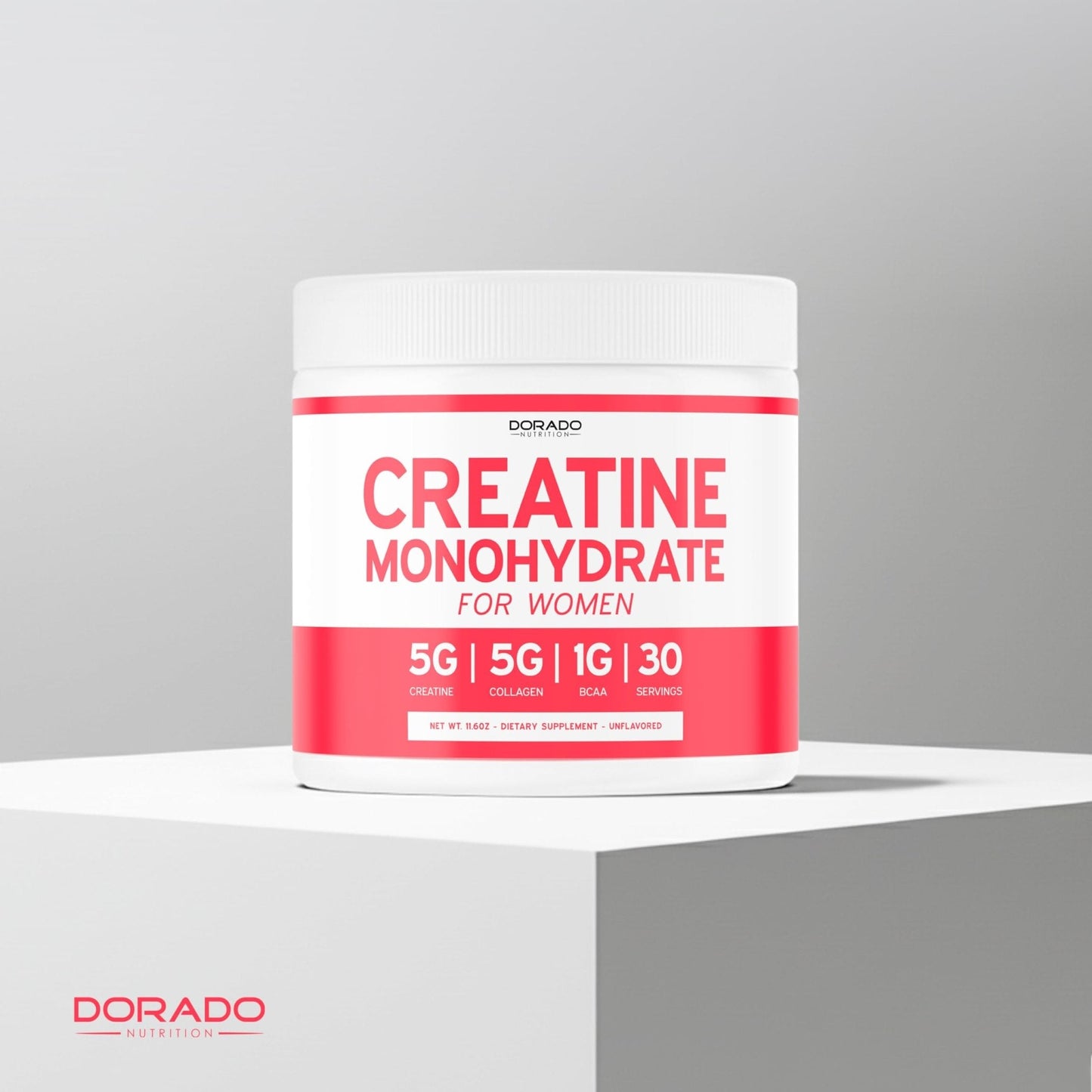 Creatine for Women | Creatine Monohydrate Powder 5G + 5000mg Collagen + 1000mg BCAA 2:1:1 Powder (30 Serving) Support Glutes, Lean Muscles, Recovery, Energy & Stamina Non-GMO, Gluten Free - USA Made - Maple Wellness Supplements