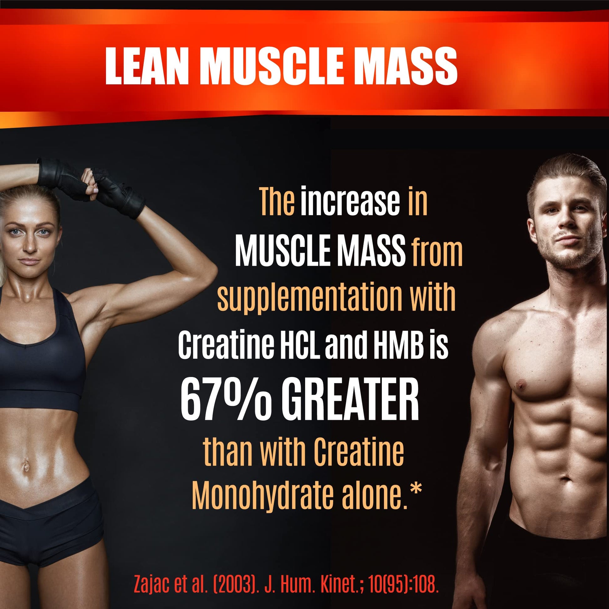 Creatine HCL Capsules with HMB - Workout Supplement for Men & Women, Muscle Builder, Endurance, Strength, Superior to Monohydrate: Instantized for Max Absorption, No Load - Maple Wellness Supplements