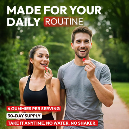 Creatine HCL for Adults 120 Gummies 6200mg - HCL Creatine Advanced Complex with L-Taurine + Vitamin B12 for Men & Women Muscle Strength & Builder, Energy Boost, - Maple Wellness Supplements