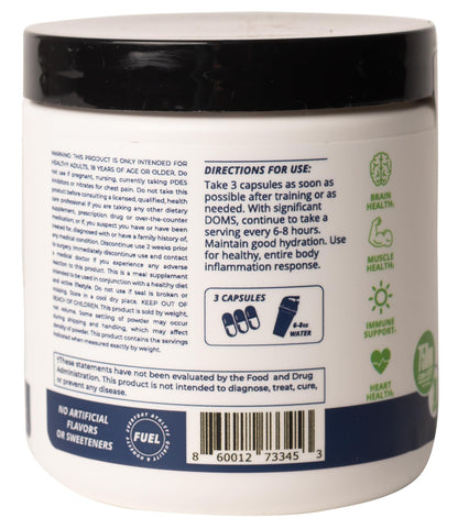 CREATINE HCl + Recovery Capsules for Men and Women, Muscle & Brain Health, Cognitive Function, Immune Support - 90 Vegetable Capsules - Maple Wellness Supplements