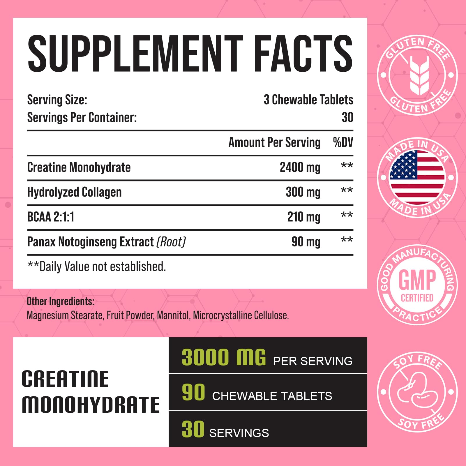 Creatine Monohydrate for Women, Creatine Supplement 3000mg, with Hydrolyzed - Maple Wellness Supplements