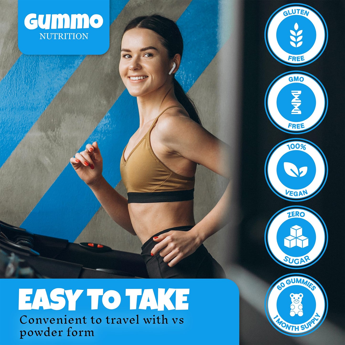 Creatine Monohydrate Gummies 4000mg for Men & Women - 60 Chewable Creatine - Maple Wellness Supplements