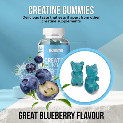 Creatine Monohydrate Gummies 4000mg for Men & Women - 60 Chewable Creatine - Maple Wellness Supplements