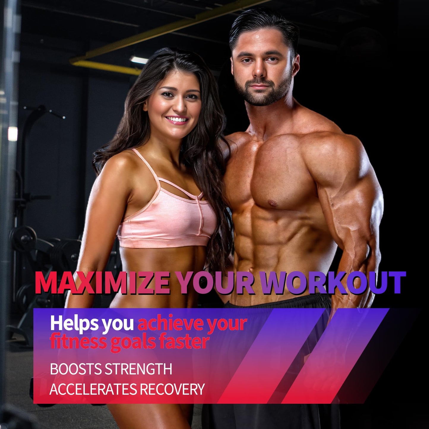 Creatine Monohydrate Gummies 8000 mg for Men & Women, Creatine Supplement for Enhanced Muscle Growth, Energy Boost - with L-Taurine, Sugar Free, Vegan - Maple Wellness Supplements
